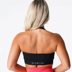 NVGTN Black Limitless Ribbed Sports Bra